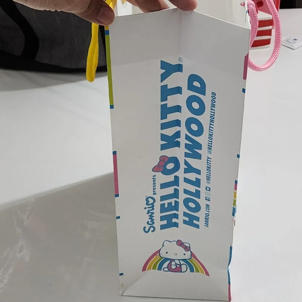 Sanrio Hello Kitty Colorful Pastel Paper Gift Bag RARE